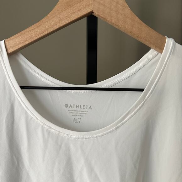 Athleta Match Point Pleated Dress White NWT XL - Picture 4 of 7